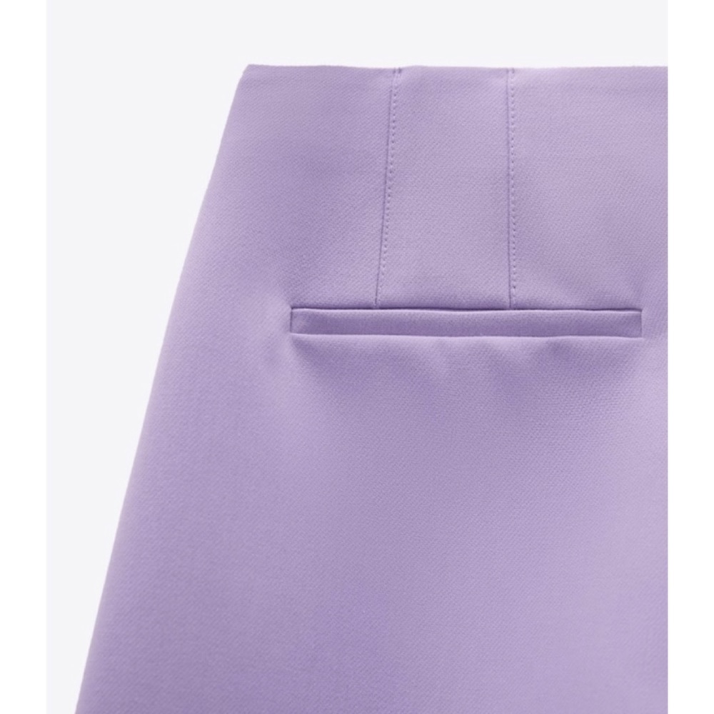 ZARA • Lavender/Lilac/Purple High-Waisted Mini Shorts, XS - Picture 7 of 16